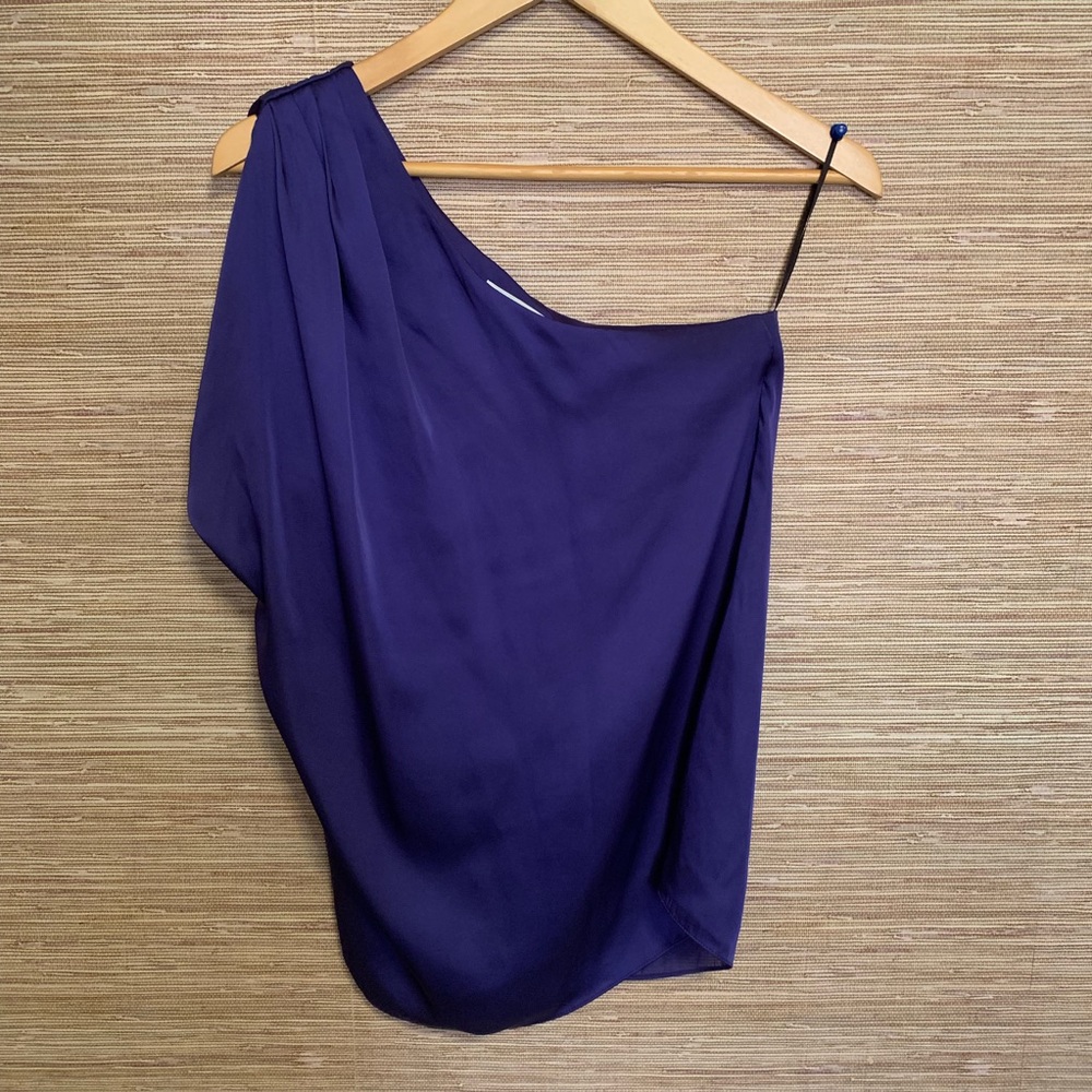 Satin One Shoulder Top